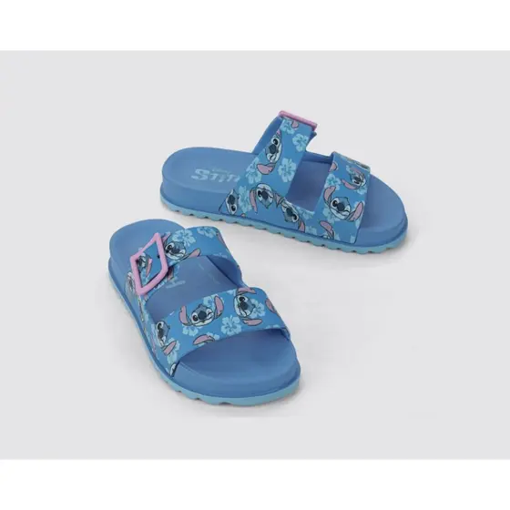 Slide Azul Stitch Summer Grendene Kids