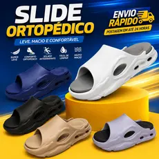 Chinelo Slide Leve Confortável Ortopédico Antiderrapante Eva S7