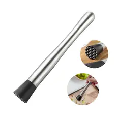 Socador Macerador Caipirinha Inox Amassador Batida Coquetel 25CM