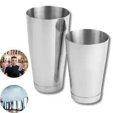 Kit Coqueteleira Caipirinha 840ml e Mini Tin 480 Ml 16Oz pequena C/ Peso Profissional - Bartender