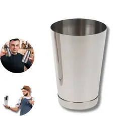 Copo Inox Mini Tin Tampa Coqueteleira Boston Avulsa 480ml 16oz Com Peso Profissional