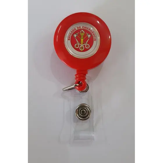Porta crachá retrátil (roller clip), Brigada de Emergência