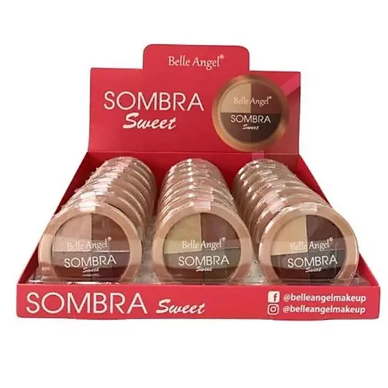 Paleta de Sombras Sweet 4 Cores Pigmentada Make Up Olhos Profissional