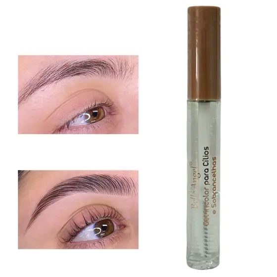Gel Incolor Belle Angel para Cílios e Sobrancelhas Fixação Natural e Duradoura