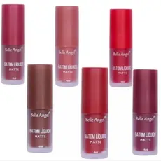 Kit 12 Batons Matte Belle Angel Tons Fortes e Tons Nudes B079A/B079B