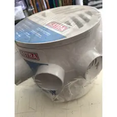 caixa Sifonada de 15cm x15cm com 1 entrada de 50mm e 7 entradas de 40mm da Astra.