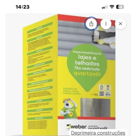 Fita Quartzolit veda Tudo de 10cm x 10metros de comprimento.