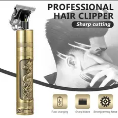 Máquina Profissional De Cortar Cabelo Vintage Original t9 Lâmina Prata T9 Buda Dragão Barbeador Interno Pronta Entrega