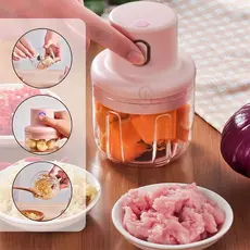 Processador de Alimentos Elétrico Recarregável Potente Pronta Entrega