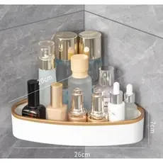 Suporte Organizador Canto de Box Retangular Banheiro de Luxo Multiuso Banheiro Cozinha Retangular SEM PERFURAÇÃO