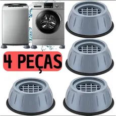 Suporte Pé Máquina de Lavar Kit 4 Peças Anti-Ruído Vibração Nivela Pronta Entrega