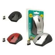 Mouse Para Pc E Notebook 2.4ghz Optico 10 Metros Wireless Várias Cores Preto Vermelho Preto Prata Pronta Entrega