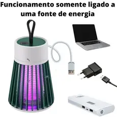 Lâmpada Elétrica Mata-Mosquitos Com Luz UV Usb ou Recarregável Killing Lamp Shock Armadilha Para Insetos