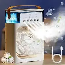 Ventilador Umidificador Climatizador Portátil Usb Com Reservatório Para Água E Gelo Pronta Entrega Envio Rápido
