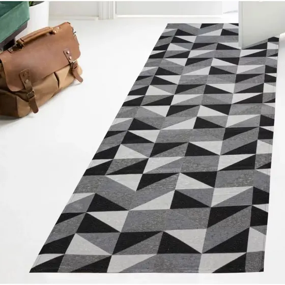 Passadeira Emborrachado 2,00x65 Geométrico Quarto/Escritório/Copa Antiderrapante Promoção