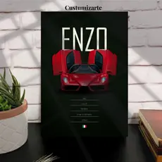 1 Quadro Decorativo Carro/Ferrari Enzo/Decoração Casa, Escritório, Oficina, Quarto.
