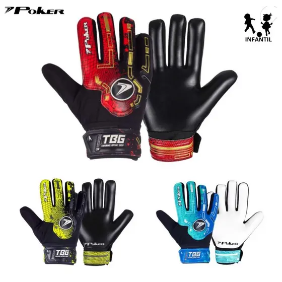 Luva de Goleiro Training Basic Poker - Aderência Conforto e Segurança para Jovens Atletas