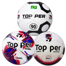 Bola Futebol Topper Campo Oficial Hibrid COSTURADA – Performance, Precisão e Durabilidade Premium