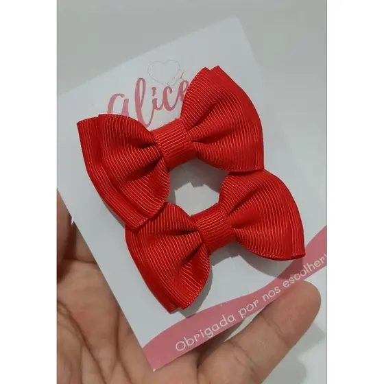 Par de laços/ Laços Gravatinhas / Par de laços / Laços P 6cm / Parzinhos de laços / Laço vermelho/ Par de laços