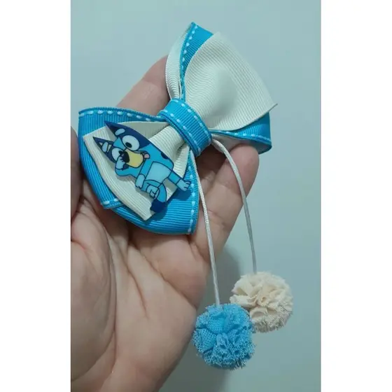 Laço Bluey | Laço Bingo | laços infantis personagens | laço para menina | laço bluey e bingo | acessórios infantis
