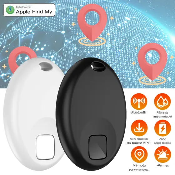 Rastreador AirTag Smart Tag MFI Localizador GPS Mala Carro Moto Pet Criança Sem Limite de Distância