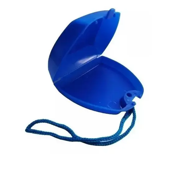 Estojo Porta Moldeira Aparelho Ortodôntico Cor AZUL