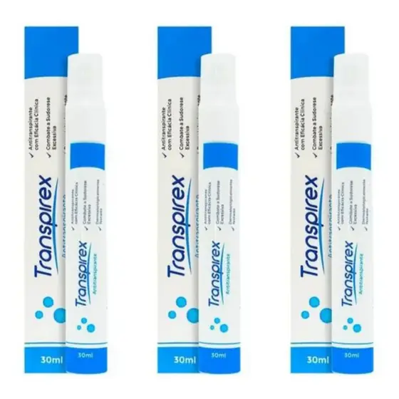 Transpirex SEM SUOR Desodorante Spray Antitranspirante Hiperidrose Resolva O Suor Excessivo