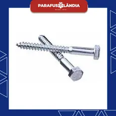 Kit com 50 Parafusos Sextavado Rosca Soberba Diversas Medidas 3/16 - 1/4 - 5/16 - 3/8