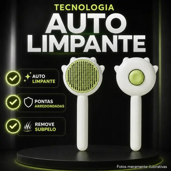 Pente Tira Pelos Subpelo Pet Escova Removedor Cerdas Aço Inox