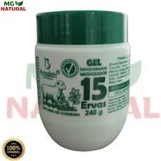 Gel Massageador 15 Ervas 240g Bio Instinto | Refrescante, Relaxante e Uso Diário