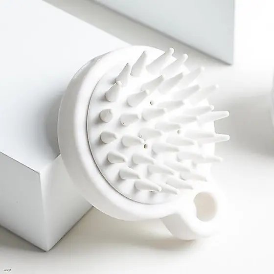 Escova Massageadora de Couro Cabeludo Silicone para Banho