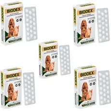 Kit 5 Biodex Remédio Alergia Para Cães E Gatos - Biofarm
