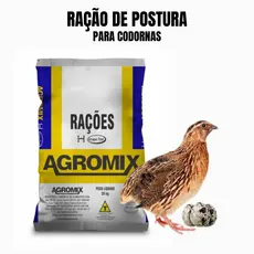 Ração de Codornas Poedeiras Alta Produtividade Botar Ovos