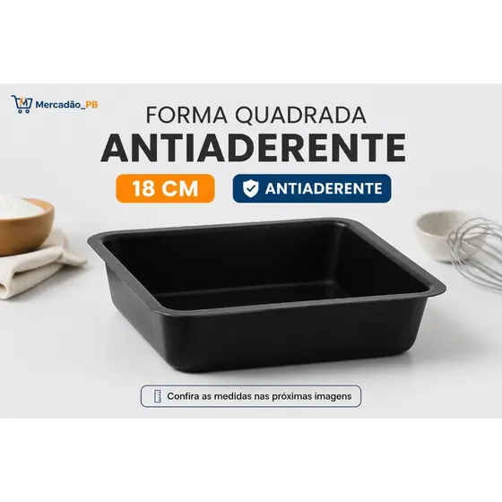 Forma Quadrada Air Fryer Antiaderente Alumínio Jolly