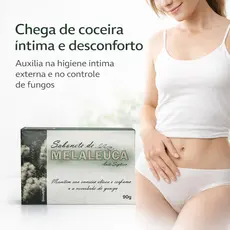 Sabonete de Melaleuca para candidiase coceira intima foliculite acne cravo espinha frieira