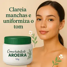 Creme de Aroeira 50g | Auxilia Manchas Uniformiza o Tom e Regenera a Pele Melasma Manchas Acne