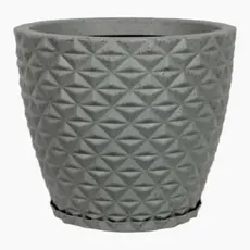 1 Vaso bojo Redonda diamante cor  bege N2