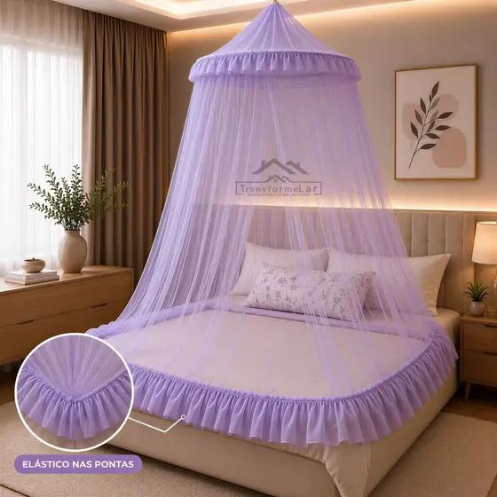 Mosquiteiro de Teto Casal / Queen / Box com Elástico – Oferta