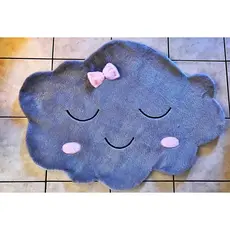 Tapete Para Quarto De bebê Infantil Pelúcia Decoração Nuvem Azul 68cm X 78cm