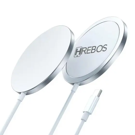 Carregador Sem Fio Wireless QI Magsafe 15W Hrebos