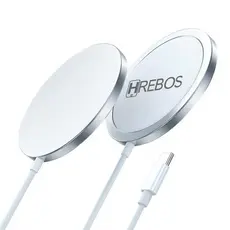 Carregador Sem Fio Wireless QI Magsafe 15W Hrebos
