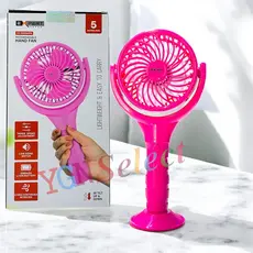 Ventilador Portátil Mini De Mão Mesa Recarregavel Usb Led com cabo