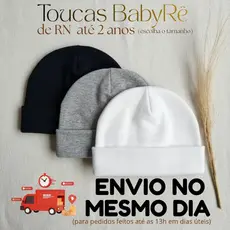 Kit com 3 Touca Bebe RN 0 Mês a 2 Anos  Algodão Canelado Gorro Infantil Minimalista Menino Menina unissex Inverno