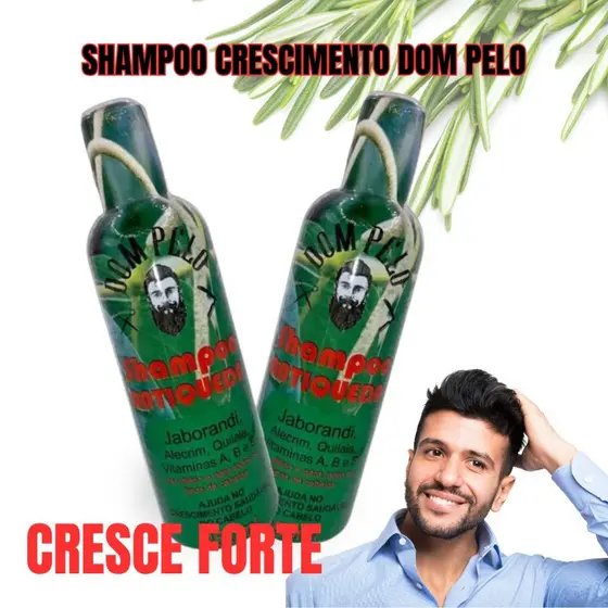 Shampoo Anti Queda Dom Pelo Crescimento Saudável Cabelo Fortalece Fio Tratamento Capilar
