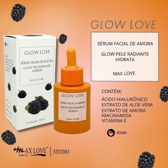 Sérum Facial Amora Max Love – Pele Radiante e Macia