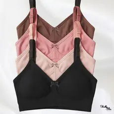 KIT COM 2 ou 4 SUTIÃS Reforçados Plus Size Alta Sustentação Tecido Duplo Alças Grossas