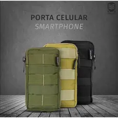 Porta Celular Modular Sistema Molle Para Colete E Cinto Ripstop
