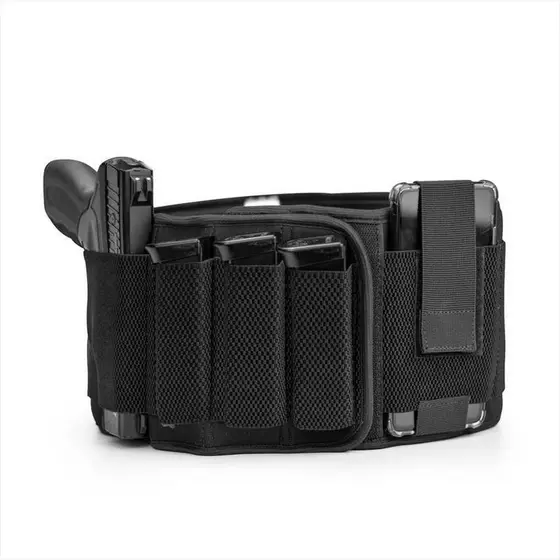 Pochete Holster Abdominal Neoprene Porte Velado Resgate