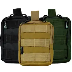 Bolso Modular Resistente à Água Laser Cut 12x15 Organizador EDC Vertical para Colete e Mochila