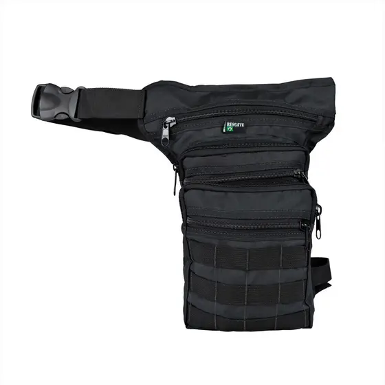 Pochete De Perna Ripstop Com Sistema Molle Resgate 5 Compartimentos